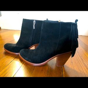 Schutz Fringe Ankle Booties S8